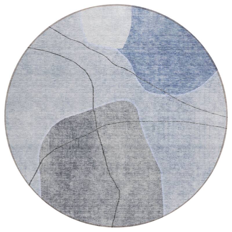 HomeRoots Abstract Transitional Rectangle Outdoor Rug