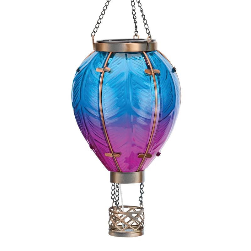 Hot Air Balloon Solar Lantern SM - Blue
