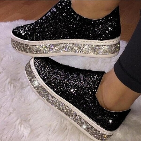 Sparkly platform sneakers Clearance