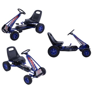 Costway 4 Wheels Kids Ride On Pedal Powered Bike Go Kart Racer Car - See Details