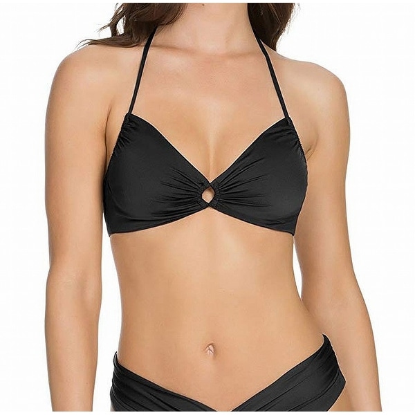 black keyhole bikini top