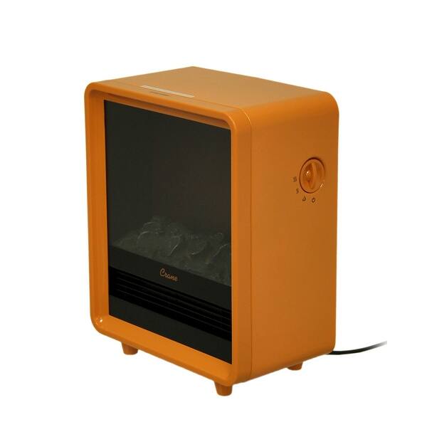 Shop Crane Ee8075 Electric Fireplace Heater Orange Overstock