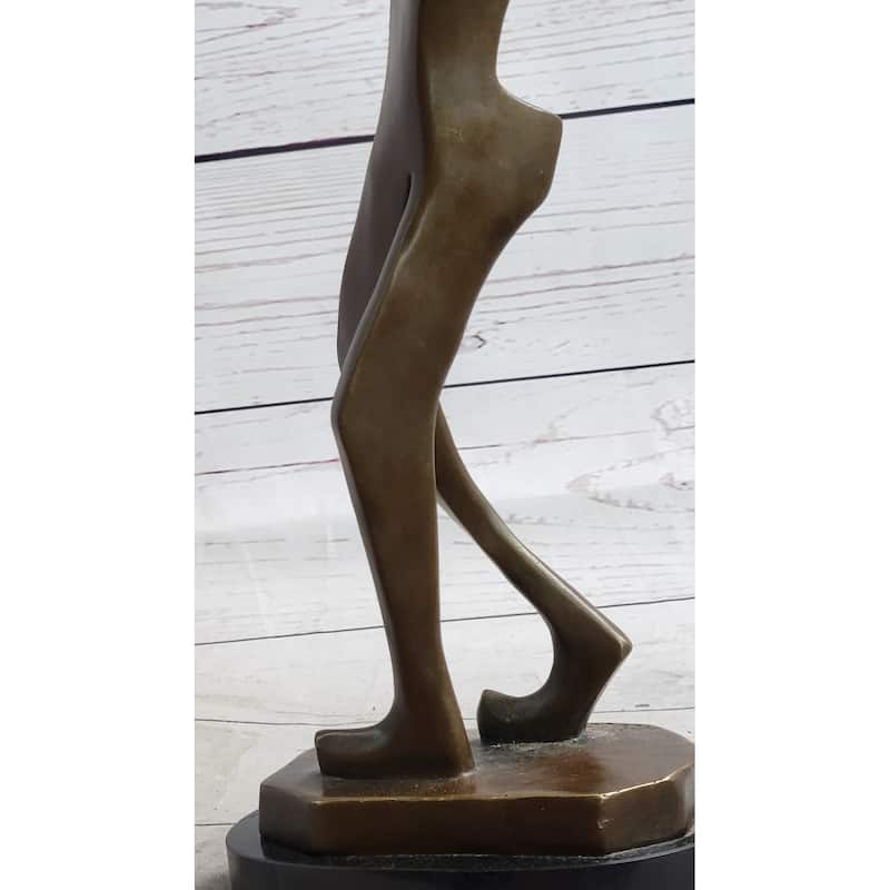 Signed Original Milo Abstract Golf Golfer Golfing Modern Sculpture Statue Art