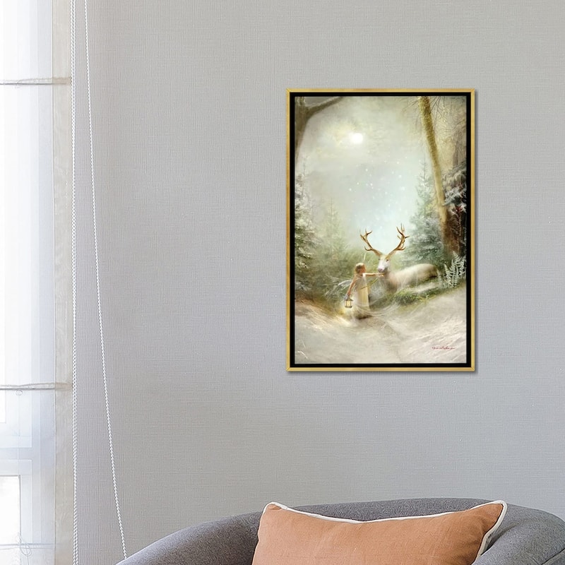 iCanvas "Foggy Christmas Eve" by Charlotte Bird Framed Canvas Print