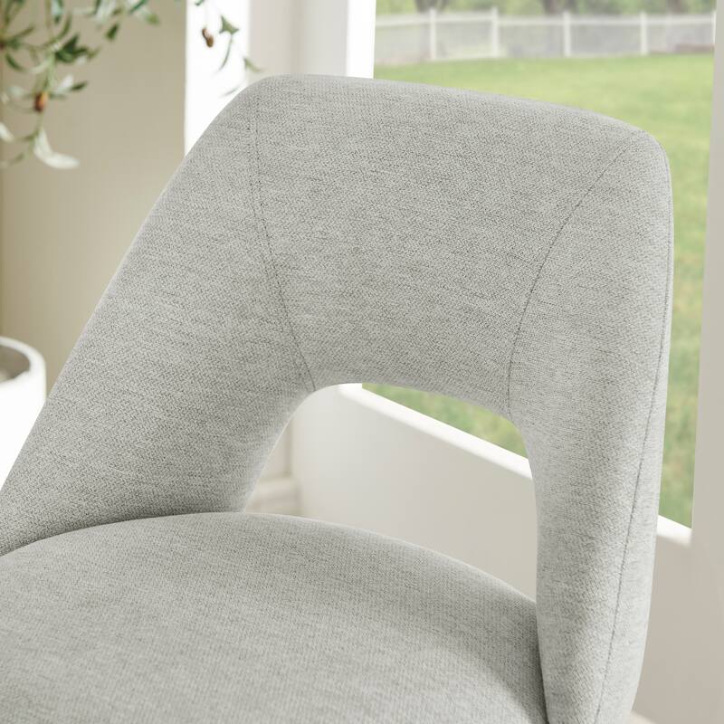 Roundhill Furniture Nuvia Contemporary Adjustable Barstool with Upholstered Swivel Seats, Set of 2