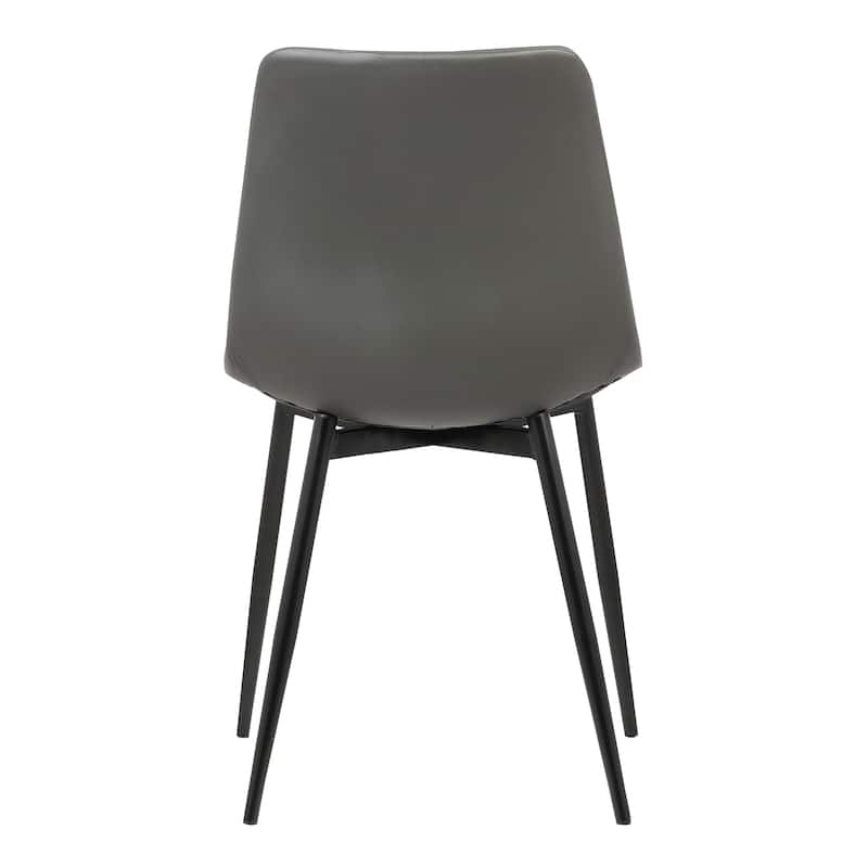 Monte Modern Upholstered Dining Chair in Faux Leather or Fabric