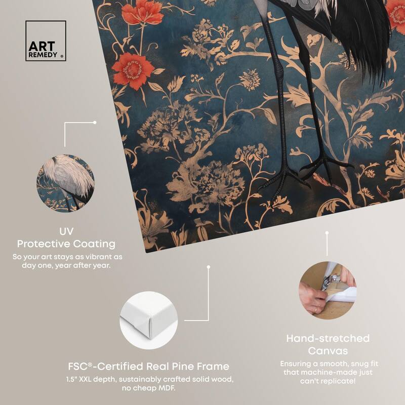 Botanical Bird I Canvas by Art Remedy, Gallery Wrapped