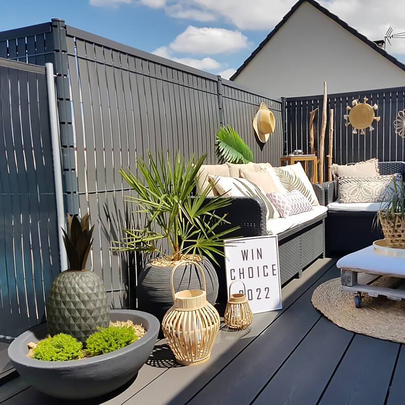 Grey and Rustic Brown Pineapple Garden Indoor Outdoor Statue