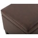 preview thumbnail 32 of 33, Adeco Velvet Storage Ottoman Bench Rectangular Footstool Lift Top