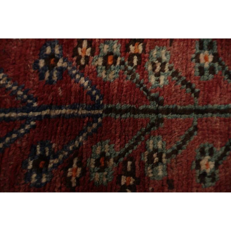 Hand Knotted Oriental 100% Wool Carpet Traditional Tribal Oranges & Rust Qashqai Area Rug - 7' 3'' X 4' 9''