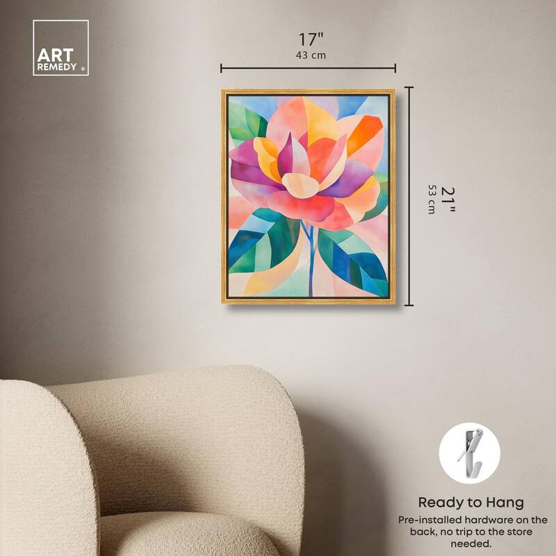 Ail Geofloral I Canvas by Art Remedy