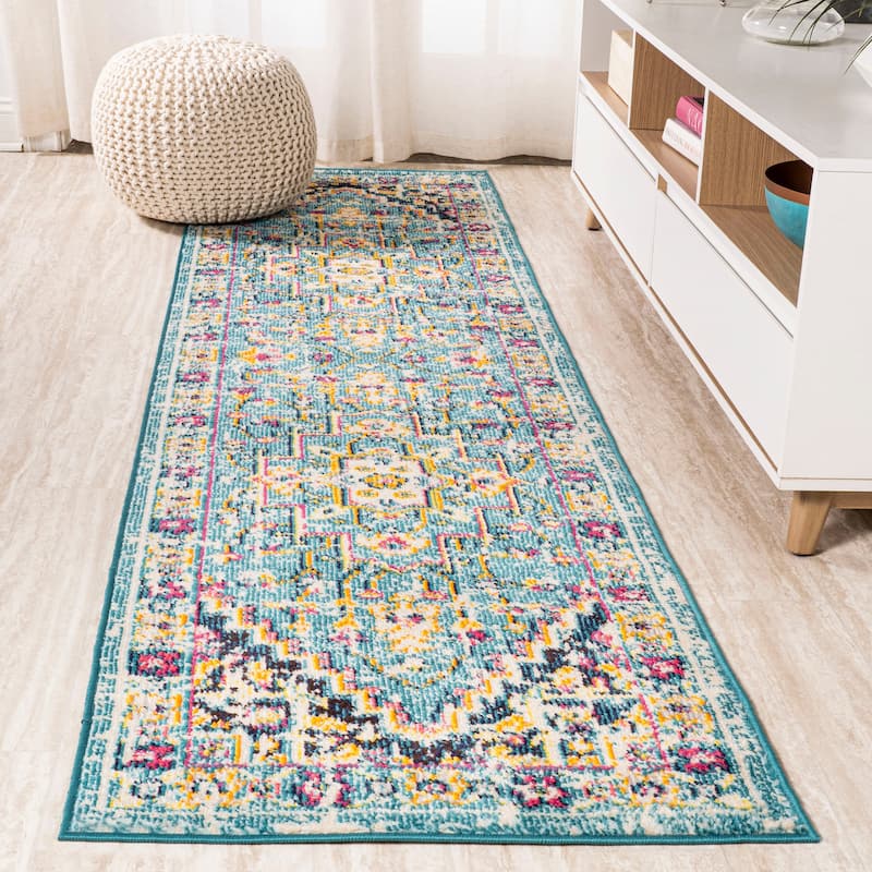 JONATHAN Y Audrey Geometric Medallion Area Rug