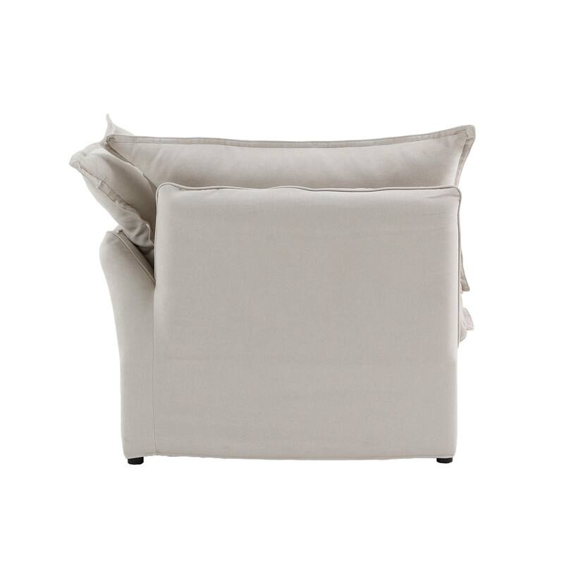 Modern Down Filled Upholstered Sectional Sofa -3 piece