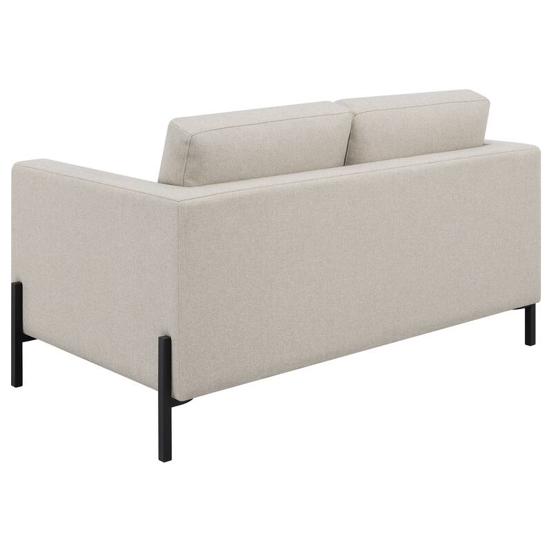 Tilly Transitional Upholstered Track Arms Sofa Set