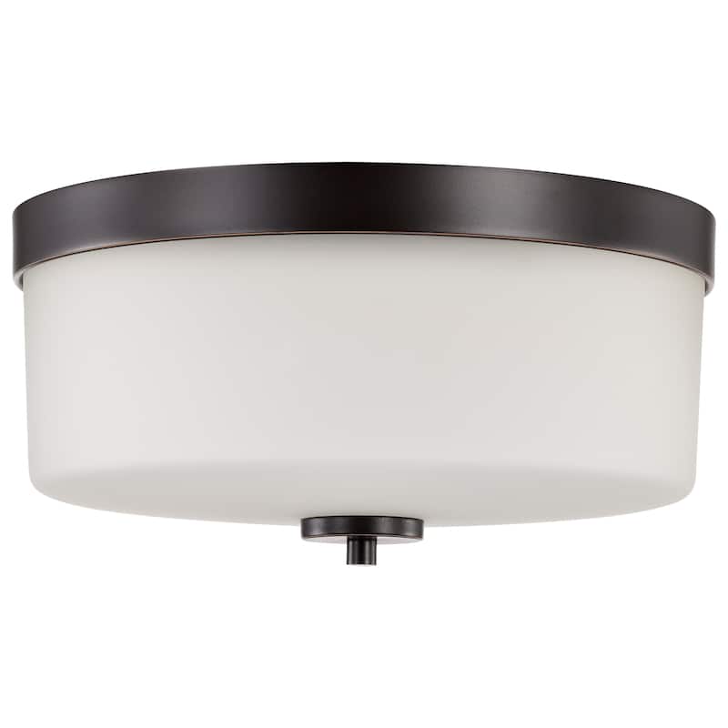 Nuvo Denver 2 Light Flush Mount - Mahogany Bronze