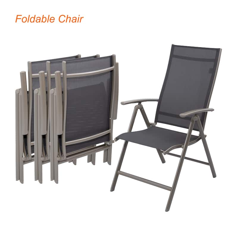 Outdoor Patio Cast Aluminum Swivel Bar Stools with Sunbrella Cushion