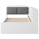 preview thumbnail 9 of 16, Twin Size Wood Platform Bed with Trundle, Shelves and Storage Headboard, White