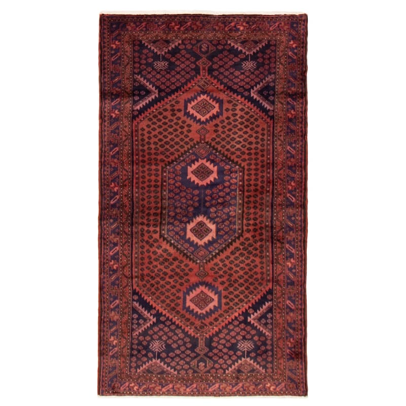 ECARPETGALLERY Hand-knotted Andelz Red Wool Rug - 3'7 x 6'6 - Red - 3'7 x 6'6