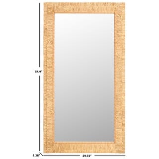 SAFAVIEH Zoelle Tropical 30 x 55-inch Rectangle Decorative Accent Wall Mirror - 30Wx1Dx55H