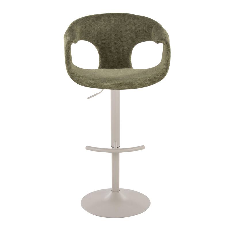 Porch & Den Saurya Adjustable Bar Stool with Rounded T Footrest (Set of 2)