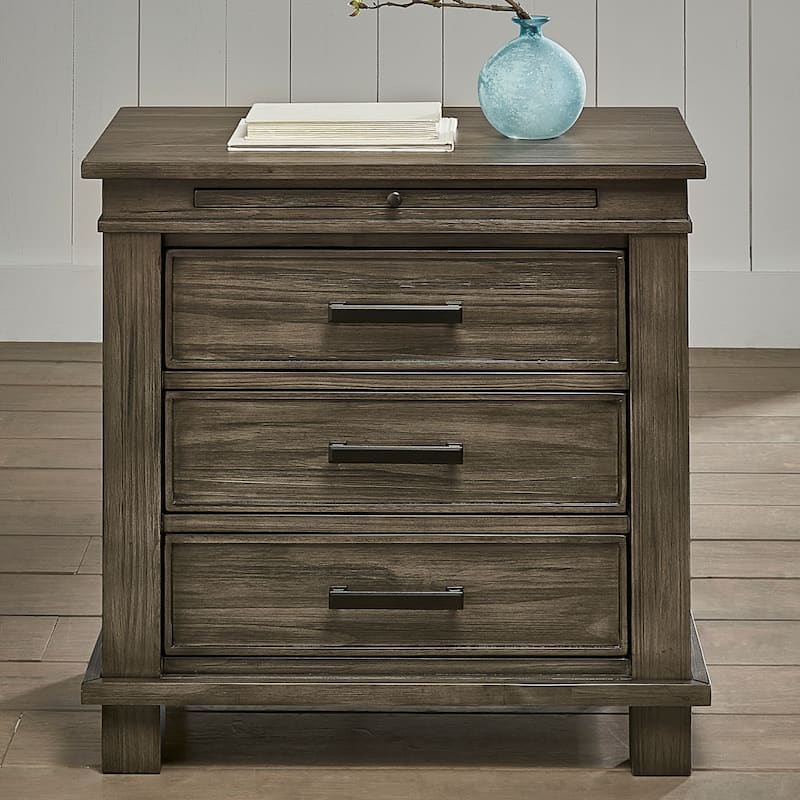 Simply Solid Asquith Solid Wood 3 Drawer Nightstand