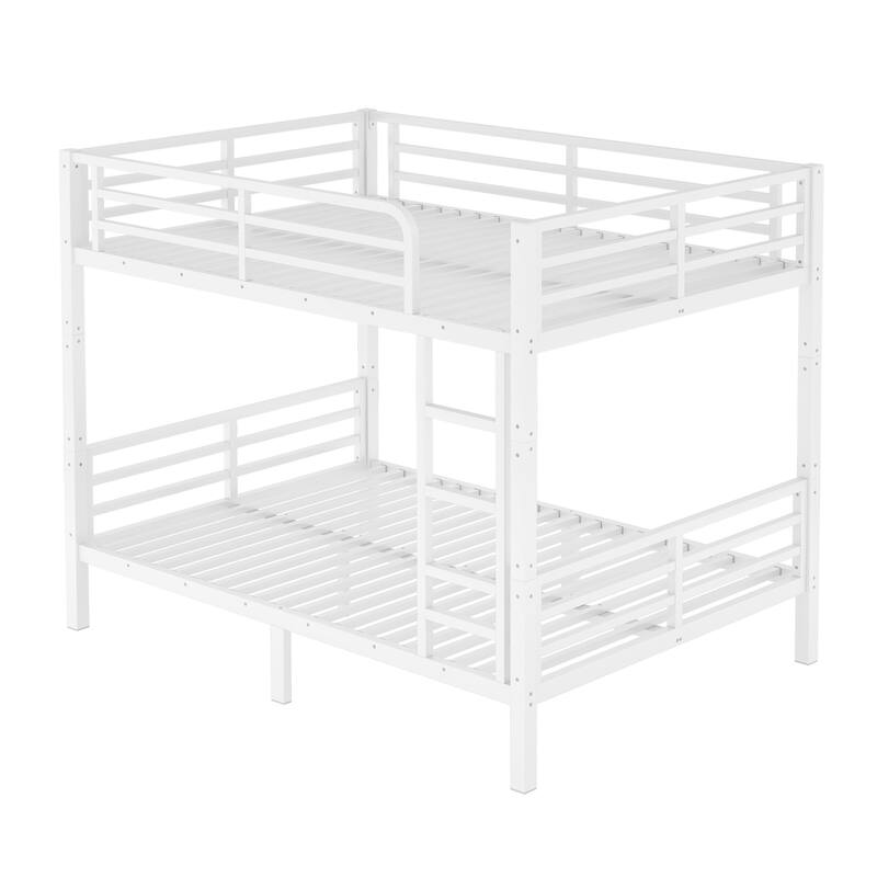 Metal Bunk Bed for Teens and Adults White Space Saving Noise Reduction