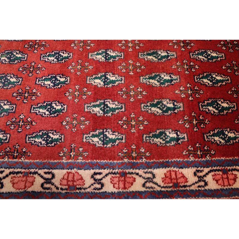 ECARPETGALLERY Hand-knotted Andelz Red Wool Rug - 2'11 x 9'11