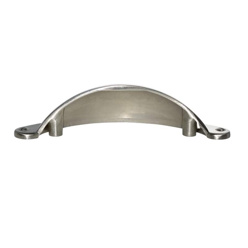 Utopia Alley Elgin Bin Pull Handle - Brushed Nickel - Metal Drawer Pull Handle, 2.5" Center to Center