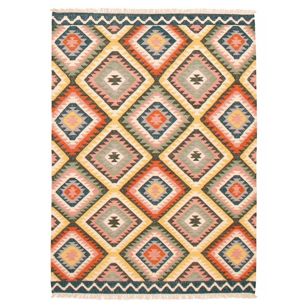 Ankara Multi Color Kilim 5'4" x 7'5" - 5'4 x 7'5