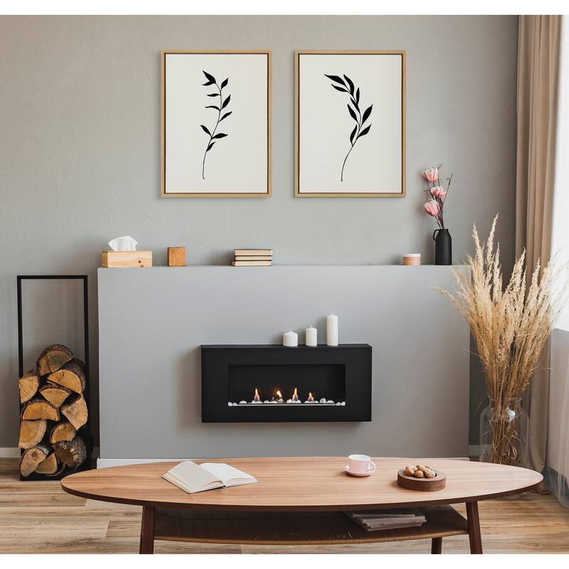 Kate and Laurel Sylvie Sketch Canvas Set by The Creative Bunch Studio