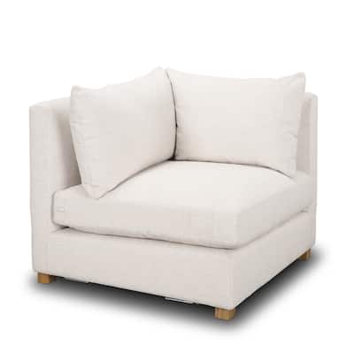 Halston Corner Sectional Piece Oatmeal Performance Fabric - 38.98 x38.98 x29.13