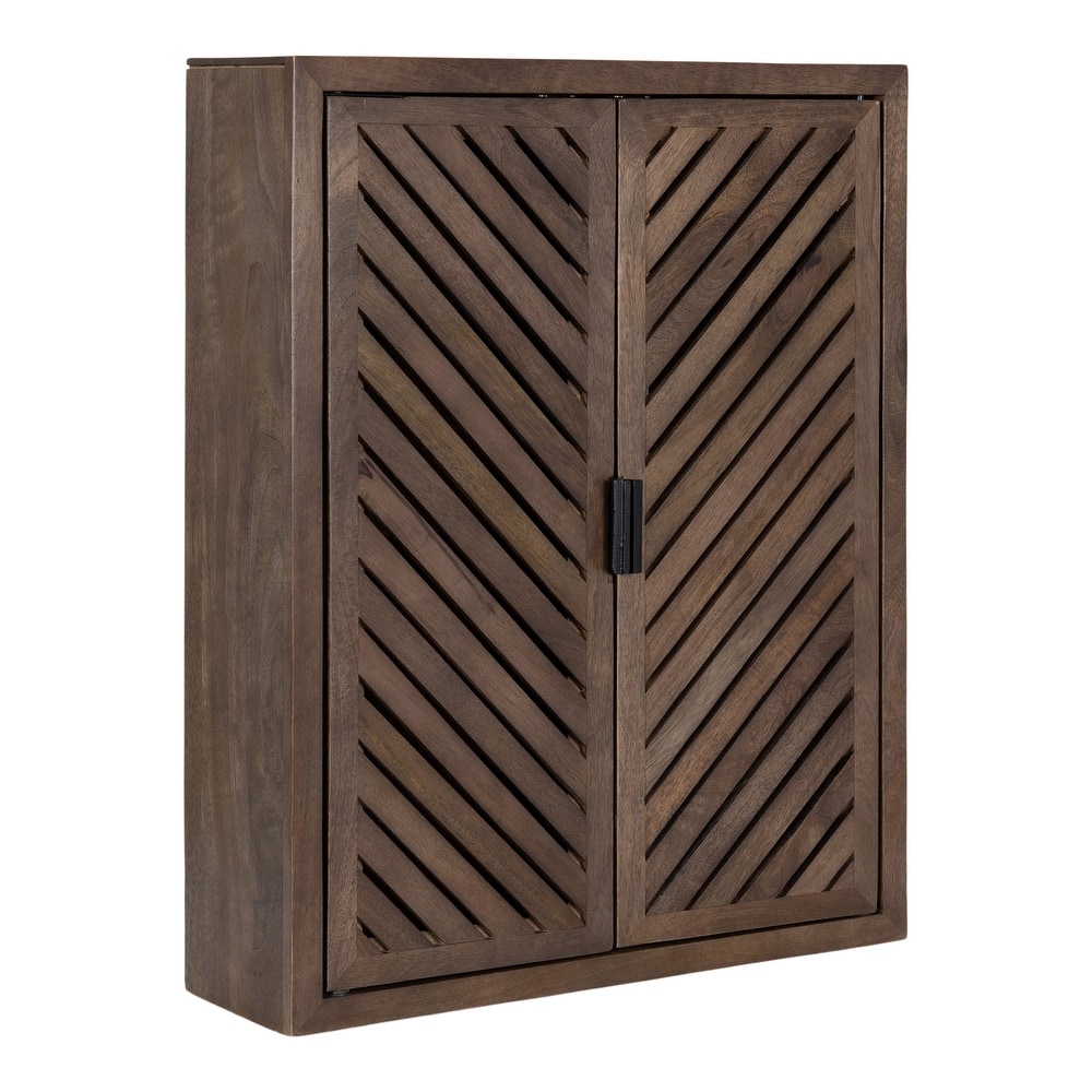 Kate and Laurel Mezzeta Tall 2-Door Bath Cabinet