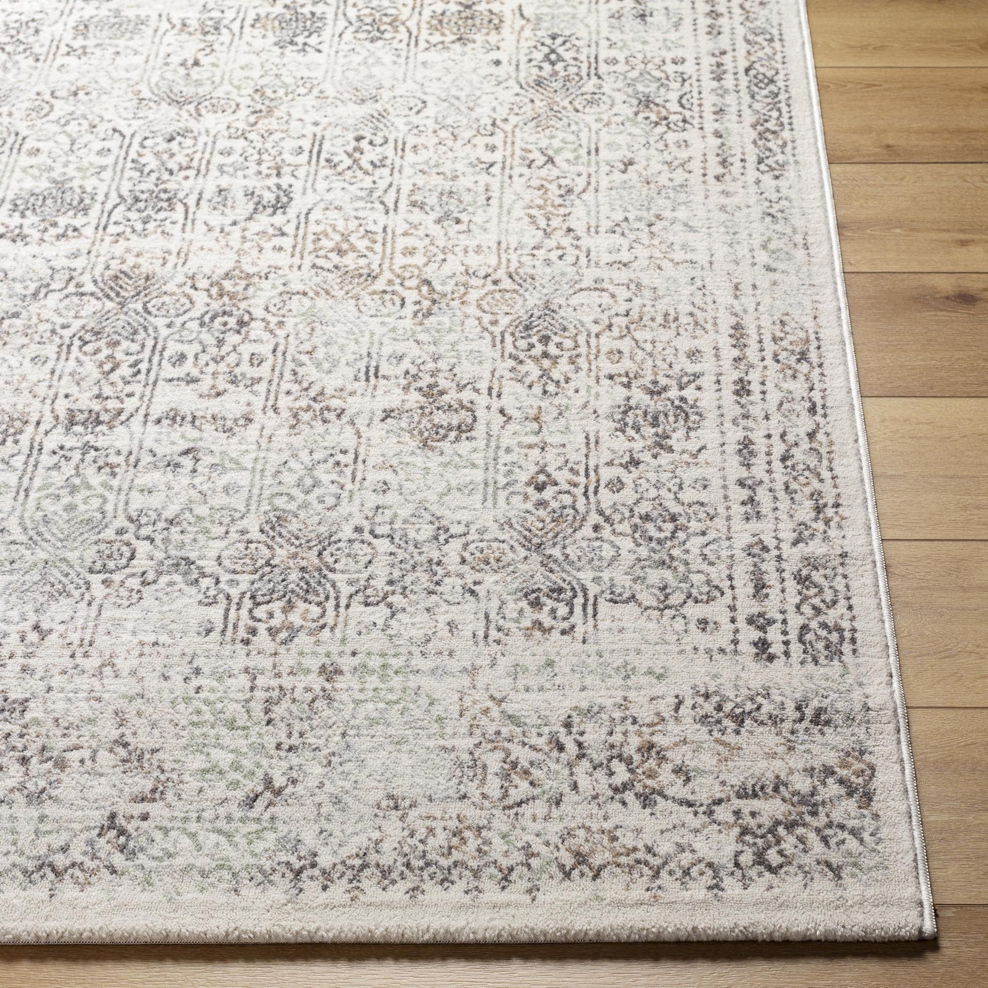 vintageラグ カーペット  F. Goldston ジャズ454 アンティーク風ペルシャ柄のラグマット 約 133x195 cm 1.5畳