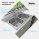 preview thumbnail 13 of 35, Sinber Drop in Double Bowl 304 Stainless Steel Kitchen Sink