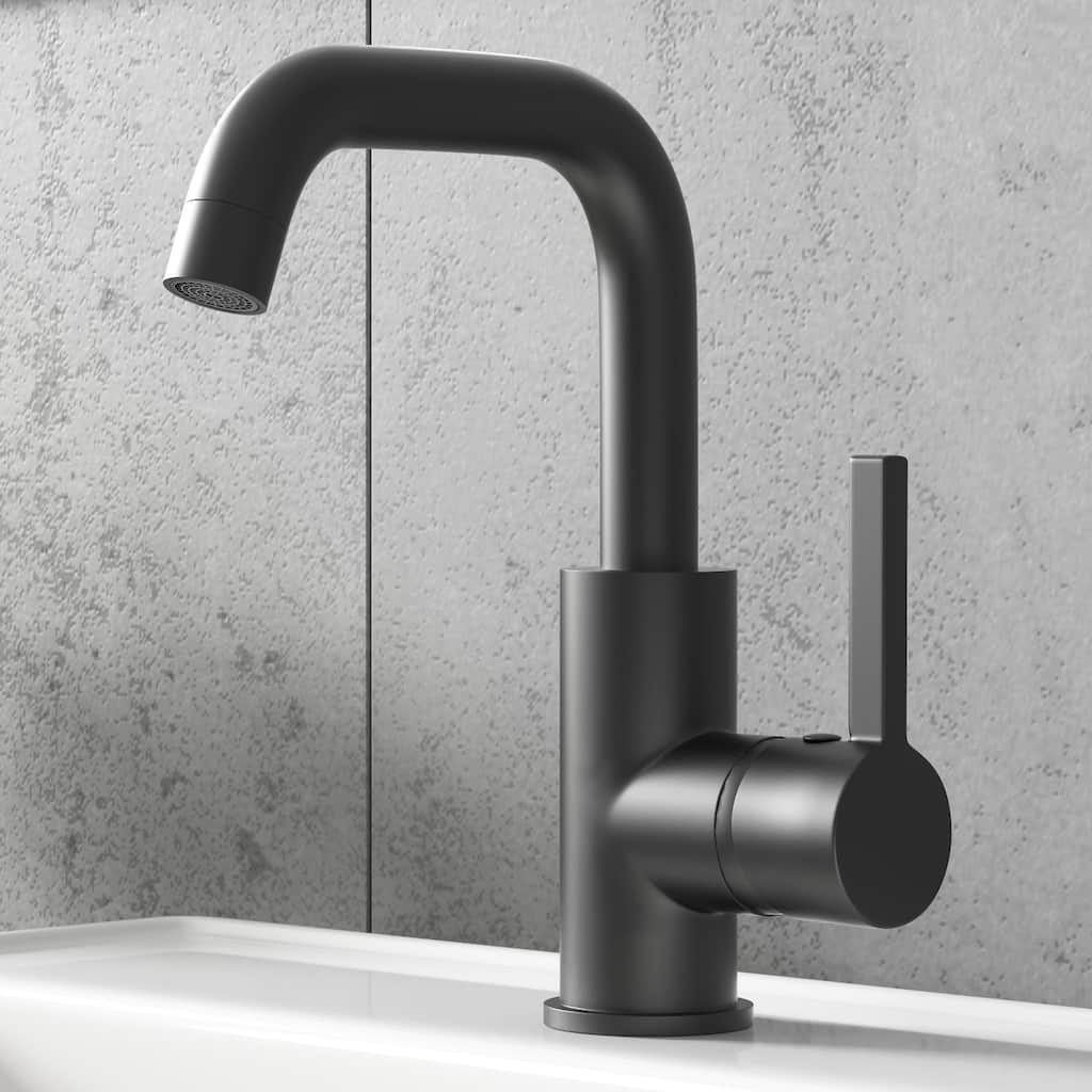 Modern Single Handle ‎Deck Mounted Bathroom Sink Faucet