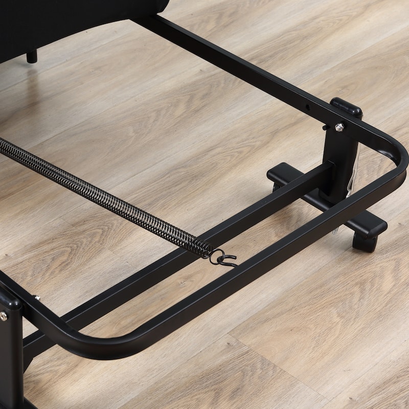 Rollaway Bed, Folding Bed with Mattress, Portable Foldable Guest Bed