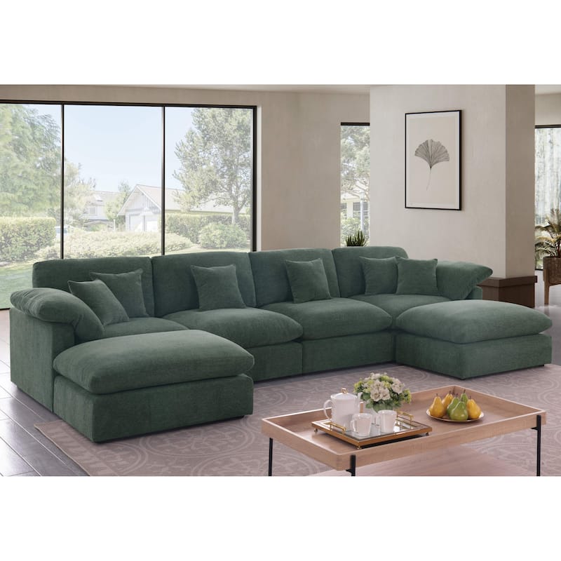 6 - Piece Chenille Sectional