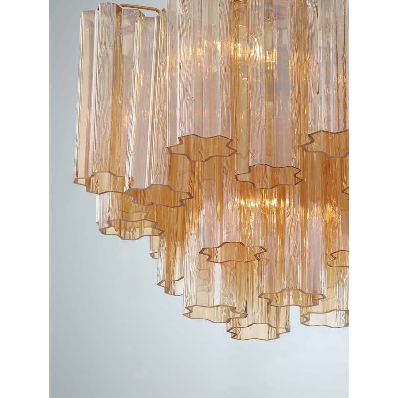 Crystorama Lighting Group ADD-300-AM Addis 4 Light 18" Wide Waterfall