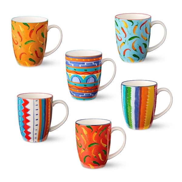 Caliente Set of 6 Mug 6 asst. Certified International