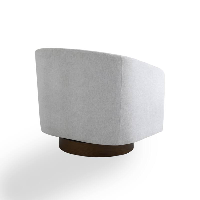31.1'' W Modern Barrel Swivel Accent Chair