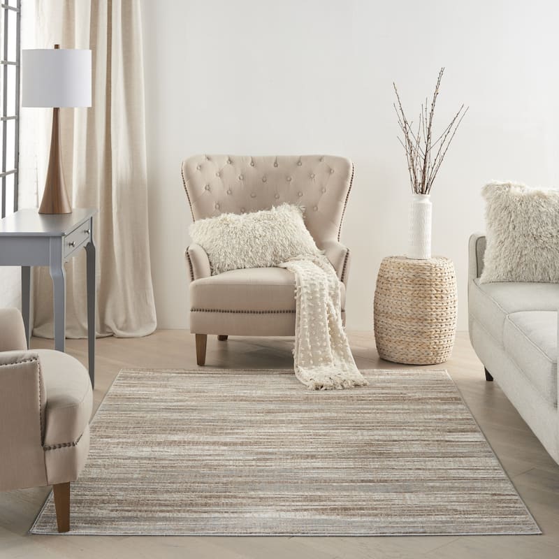 Satu Power Loomed Abstract Area Rug By HomeRoots - 6' x 9'