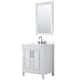 Option White / White Quartz Top / Matte Black Hardware