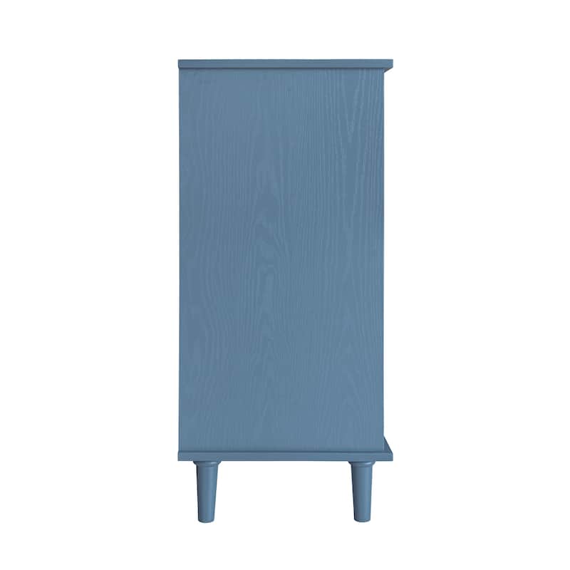 GDFStudio - Heritage Line American Style Wooden Storage Cabinet with 2 Doors and 2 Drawers