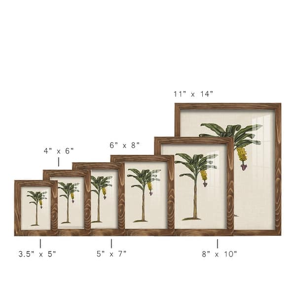 dimension image slide 7 of 11, UA CH British Palms III -Framed Print w/glass-Cherry Red