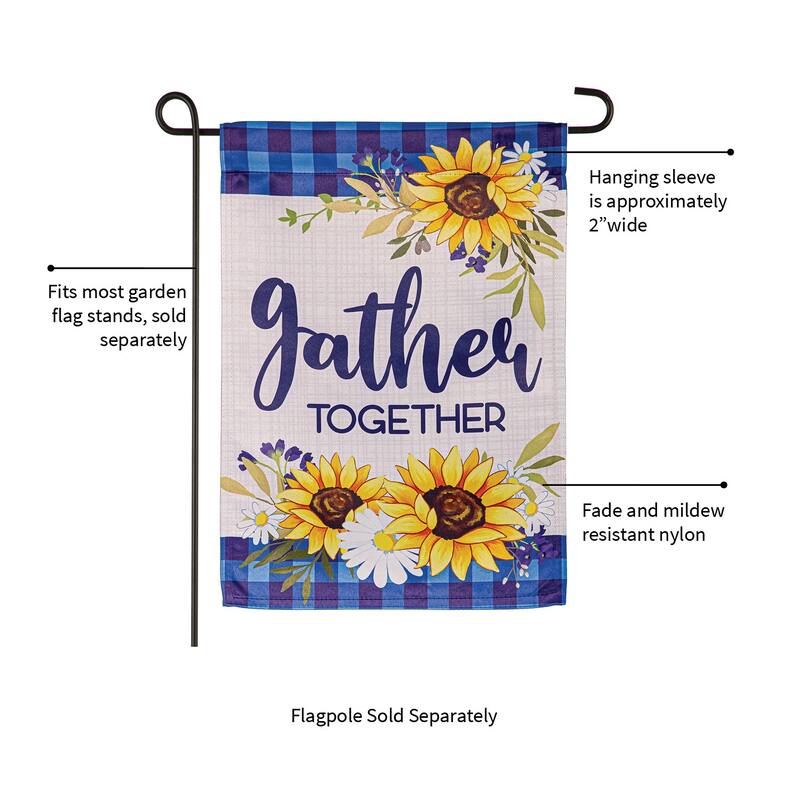 Gather Suede Garden Flag