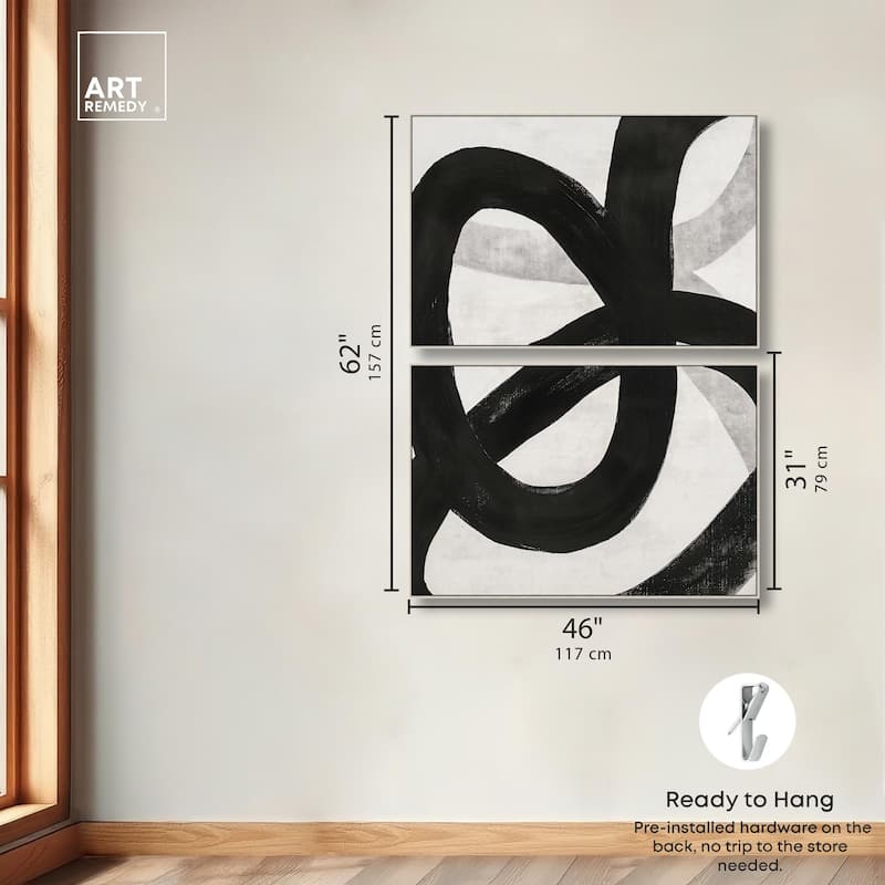 Infinite Loop I Canvas Set of 2 by Art Remedy