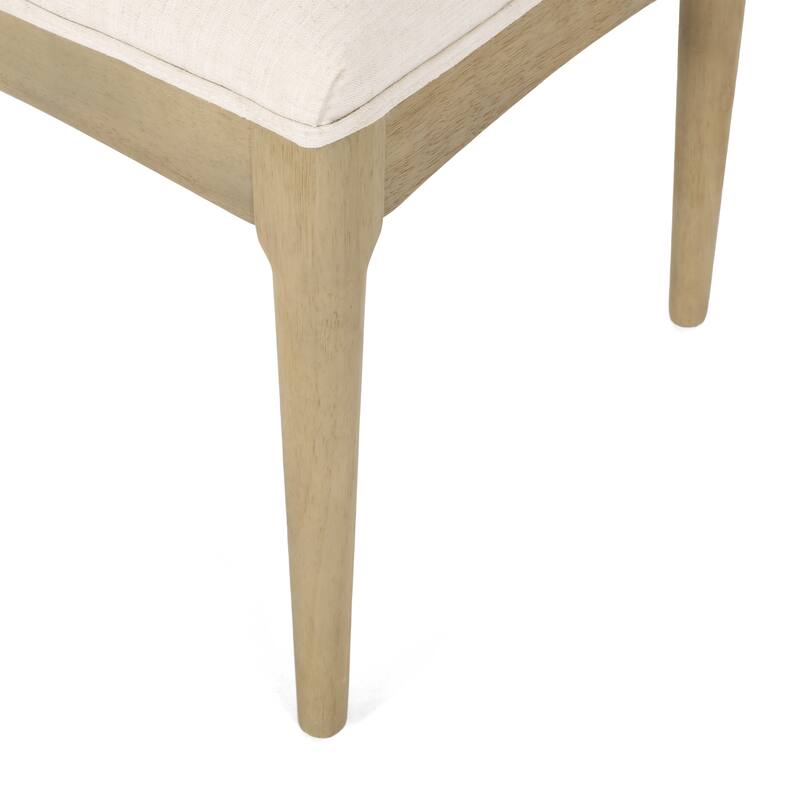 Cortina Fabric and Rubberwood Dining Chairs (Set of 2) by Christopher Knight Home