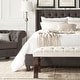 preview thumbnail 3 of 11, Naples Wingback Button Tufted Upholstered Bed by iNSPIRE Q Artisan Dark Grey Platform - Queen