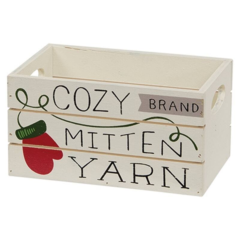 2/Set Christmas Wooden Nesting Crates Rustic Holiday Decor - 2.6” x 5” x 3”