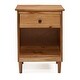 preview thumbnail 13 of 30, Walker Edison Bullrushes 1-drawer Solid Wood Nightstand